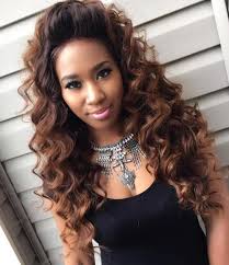 Soft brown curls with bangs. Sew Hot 40 Gorgeous Sew In Hairstyles