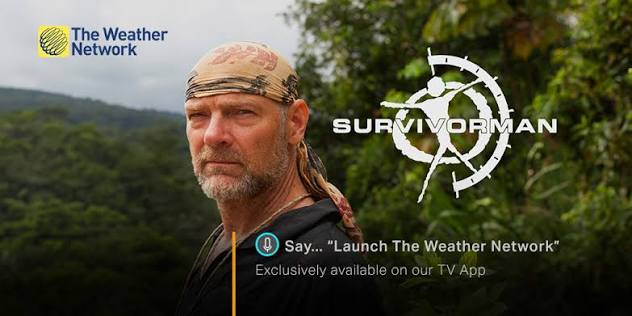 I am so thrilled to announce my collaboration with the @weathernetwork  Canada! Featuring; Survivorman, Wild Harvest, Beyond Survival, Bigfoot,  Surviving Disasters and more! Even the Canadian Premiere of my award  winning film: