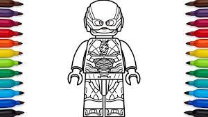 I have not made very many marvel coloring pages, with captain american being the only other one so far. How To Draw Lego The Flash Barry Allen From Dc Comic S Justice League Dc Super Heroes Youtube