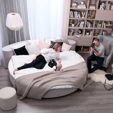 Available with double headboard, corner, suspended from the floor with high feet or with storage box. Round Bed Britney Marks M Sia Double Contemporary Upholstered