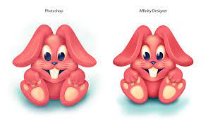 How to compare the affinity photo and photoshop. Pinky Bunny Photoshop Vs Affinity Designer On Behance