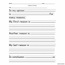 Simple Printable Templates For 2nd Grade Opinion Writing Printabler Comopinion Writ In 2020 Opinion Writing Opinion Writing Second Grade Paragraph Writing Worksheets