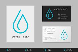 Water Drop Logo Vector Template Water Drop Logo Drop Logo Plumbing Logo