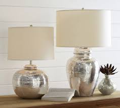 Pierce Bedside Lamp Base Bedside Lamp Glass Table Lamp Silver Lamp