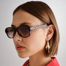 Oroton Kinsey Black Neo Tort Female Wrap Sunglasses