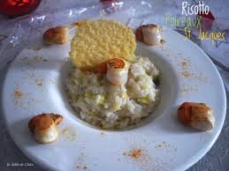 12 noix de st jacques 4 blancs de poireaux 250 g de tagliatelles fraîches 25 cl de crème fraîche 2 càs de vinaigre balsamique 4 pincées de curcuma 3 pincées de. Risotto Poireaux Saint Jacques Recette Par Latabledeclara Fr