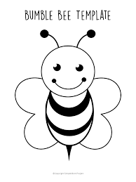 Free printable bee coloring pages. Free Printable Bee Templates Bee Coloring Pages Bee Template Bee Printables