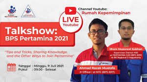 Rekrutmen pertamina group untuk jenjang s1 dan d4 jalur bps pertamina 2021 dibuka untuk pt pertamina lubricants (ptpl), pt pertamina patra niaga (ptppn), pt pertamina. Live Talkshow Bps Pertamina 2021 Youtube