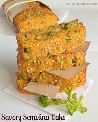 Savory Semolina Cake Eggless Cake Recipes Semolina Cake Savory Snacks Recipes