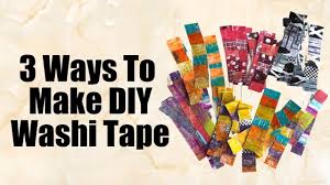 Enjoy quality hand made origami paper from japan. How To Make Diy Washi Tape Artsy Fartsy Life