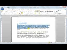 Microsoft Word 2010 Text Basics Tutorial 5 Youtube Microsoft Word 2010 Basic Editing Words