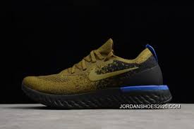 Men S Nike Epic React Flyknit Deep Green Gold Black Blue Aq0067 301 2020