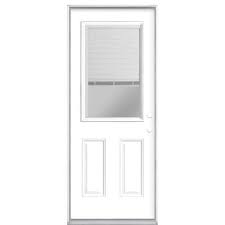 Front door with window and screen. Masonite Exterior Doors Doors Windows The Home Depot