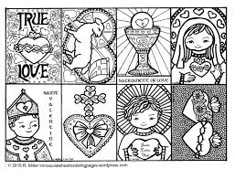 Enjoy this printable coloring book of 20 sacred heart coloring sheets for kids and adults. Immaculate Heart Coloring Pages Catholic Christian Pages To Color