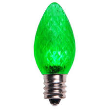 C7 Green Led Christmas Light Bulbs Christmas Lights Etc Led Christmas Lights Led Replacement Bulbs Christmas Light Bulbs