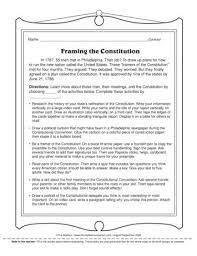 Framing The Constitution Lesson Plans The Mailbox Social Studies Worksheets Constitution Lesson Plans Cursive Writing Practice Sheets