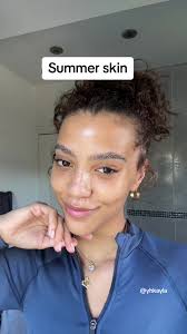 Fresh sunkissed look Video creds: @Michaela #freshface #summer #skin #glowy  #dewy #freckles #asoueella #fyp #glam