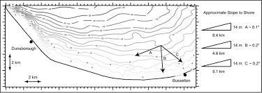 Contour Plot Of Topography Of Geographe Bay Dunsborough To