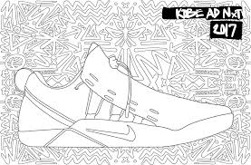 View the basketball coloring pages collection here. The Kobe Shoe Coloring Book On Behance