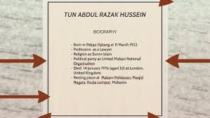 Kerjaya abdul razak termasyhur dalam pelancaran dasar ekonomi baru (deb) pada tahun 1971. Tun Abdul Razak Hussein By Muhammad Safuan