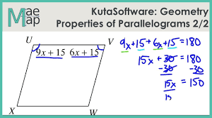Answers for quadrilateral worksheet are given below to check the exact answers of the above questions. Kutasoftware Geometry Properties Of Parallelograms Part 2 Youtube