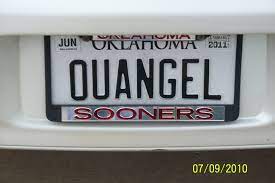 Pin By Oklahoma Sooners On Sooner Plates Funny License Plates Vanity License Plates License Plate