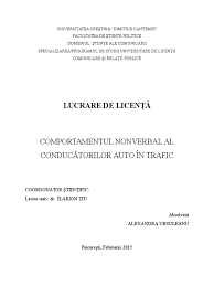 Nevoia de a intra in legatura cu semenii nostri este inerenta speciei umane; Licenta Comunicare Nonverbala