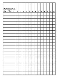 multiplication speed drill tests edited to add math