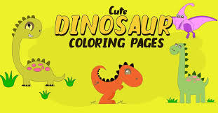 And guess what they love coloring too so its safe to presume that cute dinosaur coloring pages are bound to be a hit. Cute Dinosaur Coloring Pages For Kids