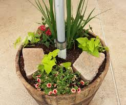 Planter Umbrella Stand Patio Umbrella Stand Garden Decor Projects Outdoor Umbrella Stand