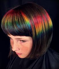 It doesn't matter if you have short hair or long hair, thick hair or thin hair, you can rock the rainbow shades. Hair Rainbow 11 Short And Curly Haircuts