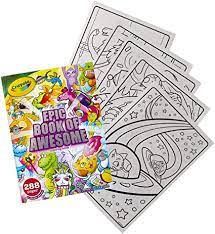 Download Amazon Com Crayola Epic Book Of Awesome All In One Coloring Book Set 288 Pages Kids Indoor Activities Gift Everything Else
