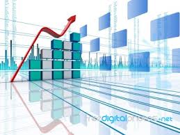 3d Bar Chart With Arrow Stock Image Royalty Free Image Id