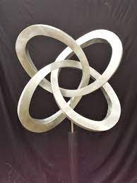 10.5wx8dx9h aluminum with black textured finish wipe clean made in india. Torus Knot Sculpture By Daniel Haynie Saatchi Art
