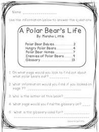 Table Of Contents Practice Text Features Teaching Themes Nonfiction Lessons