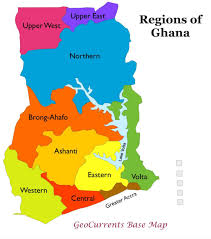 Kumasi | brong ahafo region, capital. Ghana Map With Regions Map Of Ghana Showing Regions Western Africa Africa