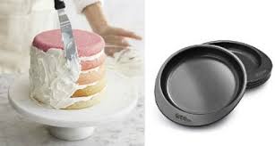This sturdy round cake pan has a slightly corrugated bottom, which gives it a slight edge in the nonstick department. Wilton 5 Layer Cake Pan Set Baking Bites