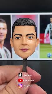 Polymer Clay Sculpture of Cristiano Ronaldo. I hope you like it! #poly...