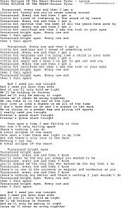Total Eclipse Of The Heart Lyrics Sok Pa Google Eclipse Of The Heart Lyrics Love Songs Lyrics
