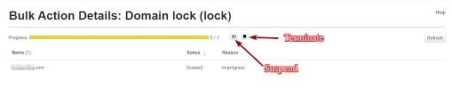 Suspend Cancel Or Resume A Bulk Change Request Opensrs Help Support