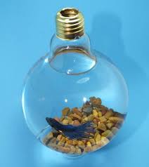 Light Bulb Fish Bowl Tank Plus 4 More Things To Make With Light Bulbs Cool Crafts With Light Bulbs Light Bulb Fish Light Bulb Crafts Fun Crafts