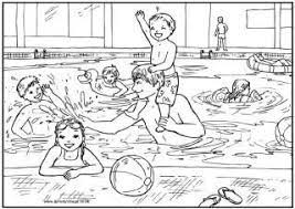Learn some basic lessons with the pool and water safety coloring and activity book. Zwembad Kleurplaat Summer Coloring Pages Colouring Pages Pool Colors