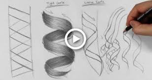 How To Draw Long Curly Hair Hair Lockiges Haar Zeichnen Zeichnungen Von Haaren Lockige Frisuren