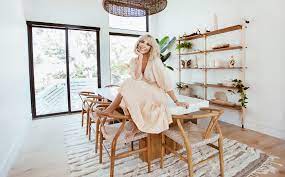Make mealtimes more inviting with comfortable and attractive dining room and kitchen chairs. Blogger Cara Loren S Bohemian Dining Room Escape Kathy Kuo Blog Kathy Kuo Home