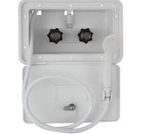 RecPro RV Exterior Shower Box Kit Faucet Hose Camper Trailer Cowboy Shower