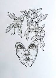 Ink Drawing Without Drawings Flower Drawing Color Pencil Drawing