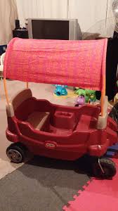 This wagon also has high seat backs and. It S Been A While But I Haven T Had All That Much To Blog About Or Anything That I Didn T Already Find On The Inte Kids Wagon Homemade Canopy Diy Kids Toys
