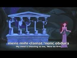 Hercules Non Me Amare Dicam I Won T Say I M In Love Classical Latin Hd 1080p Canciones De Disney Letras De Canciones De Disney Disney Challenge