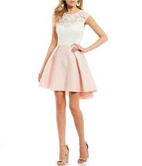 B Darlin Lace Bodice High Low Dress Mitzvah Dresses Dillards Dress Dresses For Teens