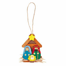 nativity christmas ornament craft stick craft kit christmas ornament crafts christmas ornaments christmas craft kit